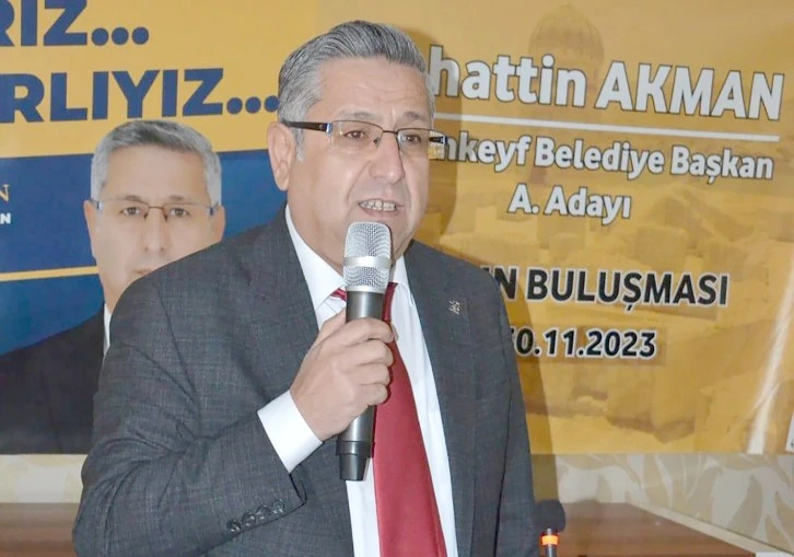 AK PARTİLİ AKMAN “HASANKEYF'İ TURİZM VE YENİLENEBİLİR ENERJİ MERKEZİ YAPACAĞIZ”