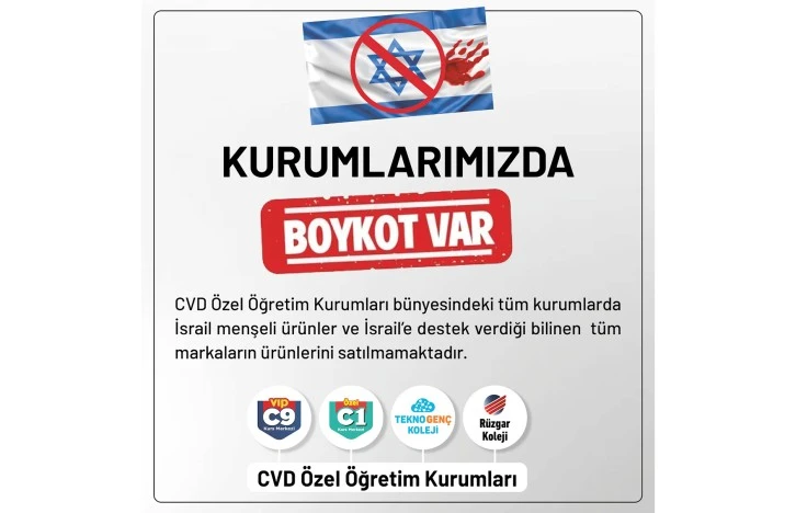 CVD’DEN İSRAİL MENŞELİ ÜRÜNLER İÇİN BOYKOT KARARI