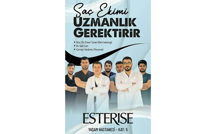 HASTANE’DE UZMAN KADRO İLE SAÇ EKİM HİZMETİ