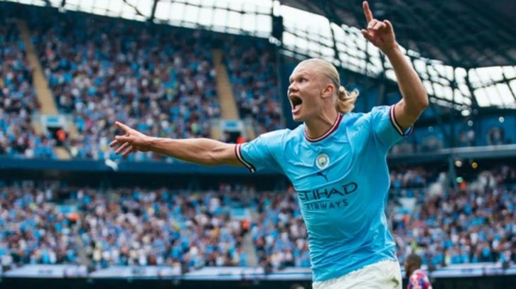 Manchester City'nin Haaland'ı var! Hat-trick yaptı, takımını 2-0'dan geri getirdi