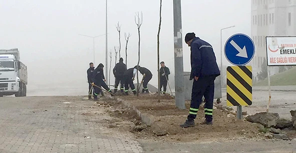 PEYZAJ ÇALIŞMALARI DEVAM EDİYOR