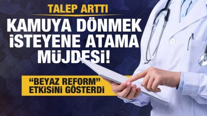 Sağlık Bakanlığı'ndan kamuya dönmek isteyen doktorlara atama müjdesi