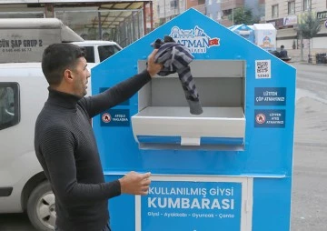 BELEDİYEDEN ‘KULLANILMIŞ GİYSİ KUMBARASI’ PROJESİ