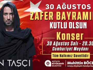 Büyükşehir Belediyesi 30 Ağustos’ta Tan Taşçı konseri düzenliyor