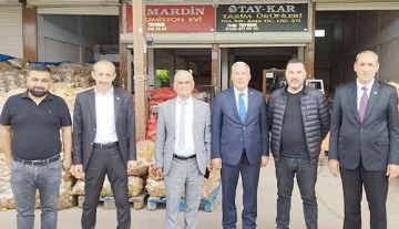 CHP’DEN HAL ESNAFINA ZİYARET