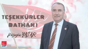 CHP’Lİ YAŞAR “HALKIMIZIN İRADESİNE SAYGI DUYMAK GEREKİR”